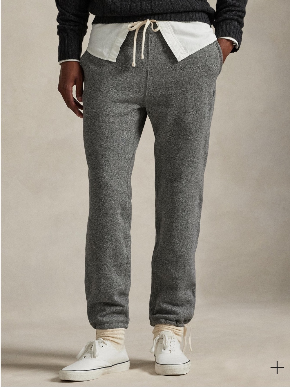 MEN'S POLO RALPH LAUREN FLEECE SWEATPANT ASH GREY HEATHER